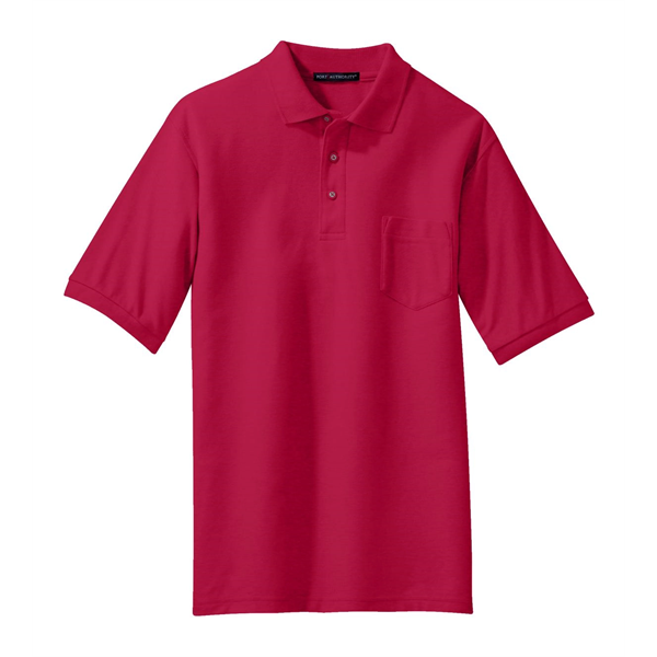 Port Authority Silk Touch Polo with Pocket. - Port Authority Silk Touch Polo with Pocket. - Image 37 of 55