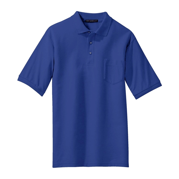 Port Authority Silk Touch Polo with Pocket. - Port Authority Silk Touch Polo with Pocket. - Image 40 of 55