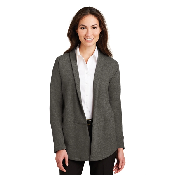 Port Authority Women's Interlock Cardigan. - Port Authority Women's Interlock Cardigan. - Image 7 of 20