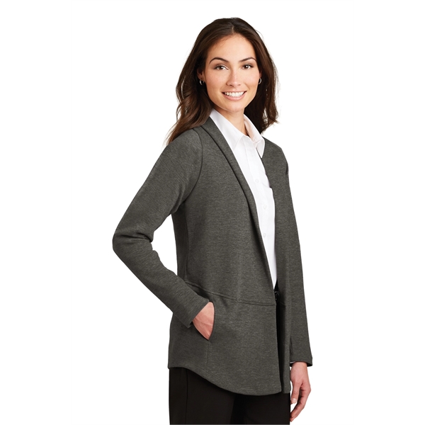 Port Authority Women's Interlock Cardigan. - Port Authority Women's Interlock Cardigan. - Image 12 of 20