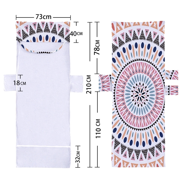Sublimated Beach Towel Chair Cover - Sublimated Beach Towel Chair Cover - Image 1 of 1