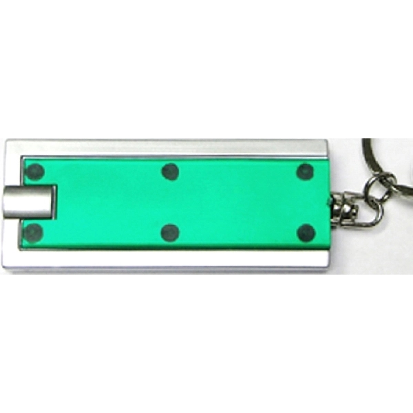 Slim rectangular flash light with swivel key chain - Slim rectangular flash light with swivel key chain - Image 3 of 7