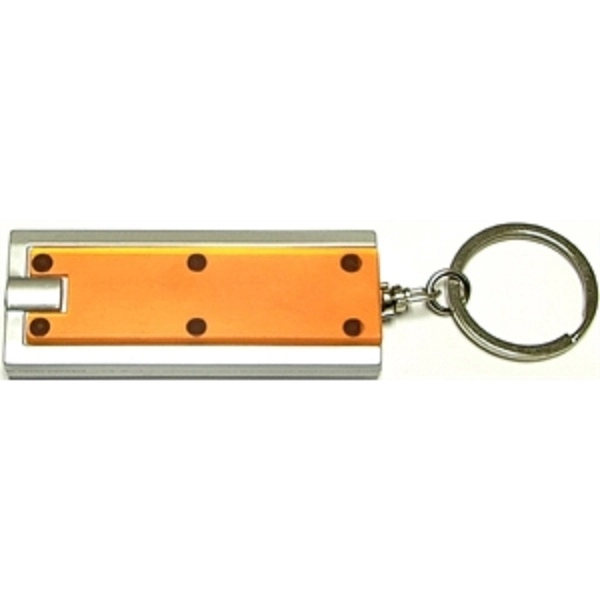 Slim rectangular flash light with swivel key chain - Slim rectangular flash light with swivel key chain - Image 4 of 7