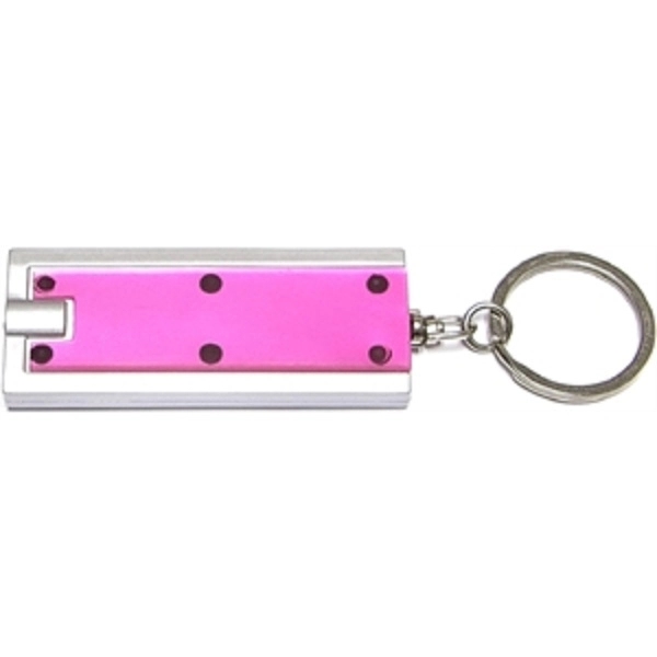Slim rectangular flash light with swivel key chain - Slim rectangular flash light with swivel key chain - Image 5 of 7
