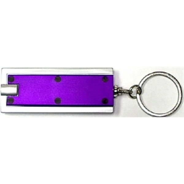 Slim rectangular flash light with swivel key chain - Slim rectangular flash light with swivel key chain - Image 6 of 7