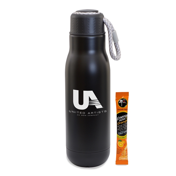16 Oz Matte Tumbler W/ Bungy Lid And Energy Mix