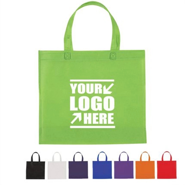 Custom Heat Seal Non-Woven Shopping Tote Bag. - Custom Heat Seal Non-Woven Shopping Tote Bag. - Image 0 of 12
