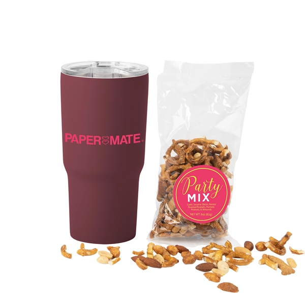 Soft Touch Tumbler With Party Mix - Soft Touch Tumbler With Party Mix - Image 1 of 4