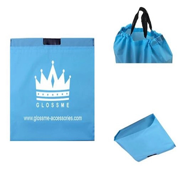 Drawstring Shopping Bag with Bottom-BG - Drawstring Shopping Bag with Bottom-BG - Image 0 of 4