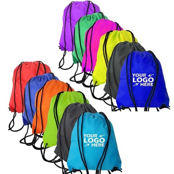 Drawstring Polyester Backpack with Triangular Corners - Drawstring Polyester Backpack with Triangular Corners - Image 0 of 0