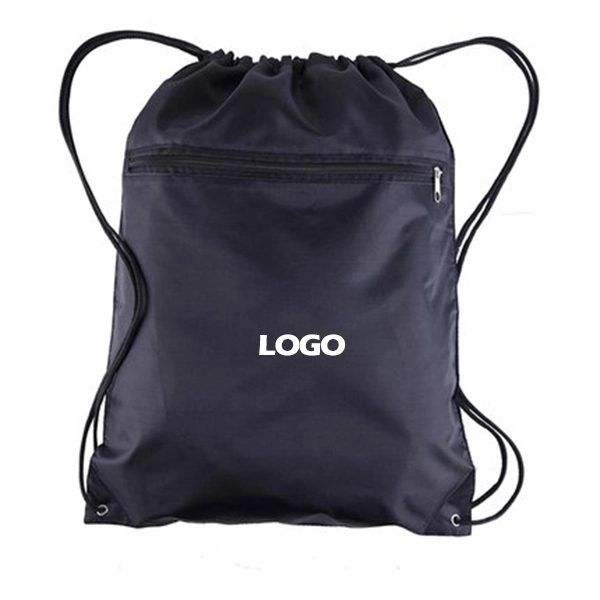 Drawstring Bags with Front Zipper Pocket. - Drawstring Bags with Front Zipper Pocket. - Image 0 of 0