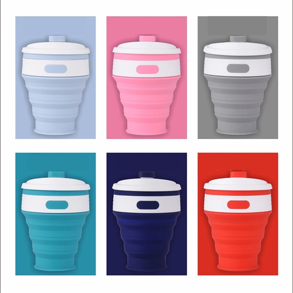 10 Oz. Silicone Collapsible Coffee Cup - 10 Oz. Silicone Collapsible Coffee Cup - Image 0 of 1