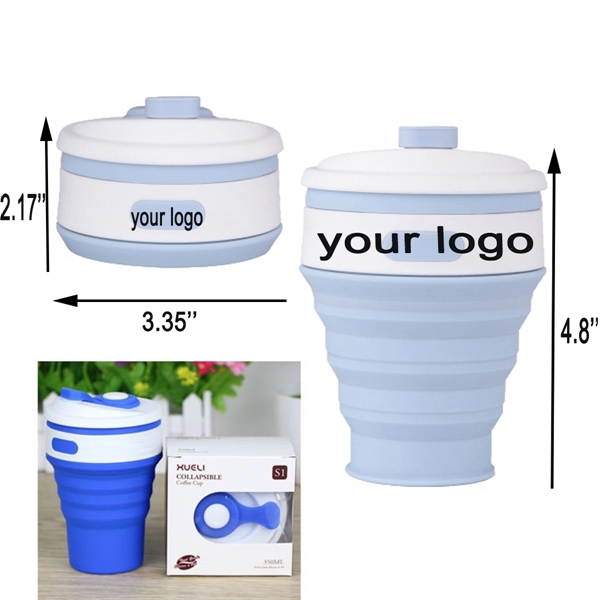 10 Oz. Silicone Collapsible Coffee Cup - 10 Oz. Silicone Collapsible Coffee Cup - Image 1 of 1