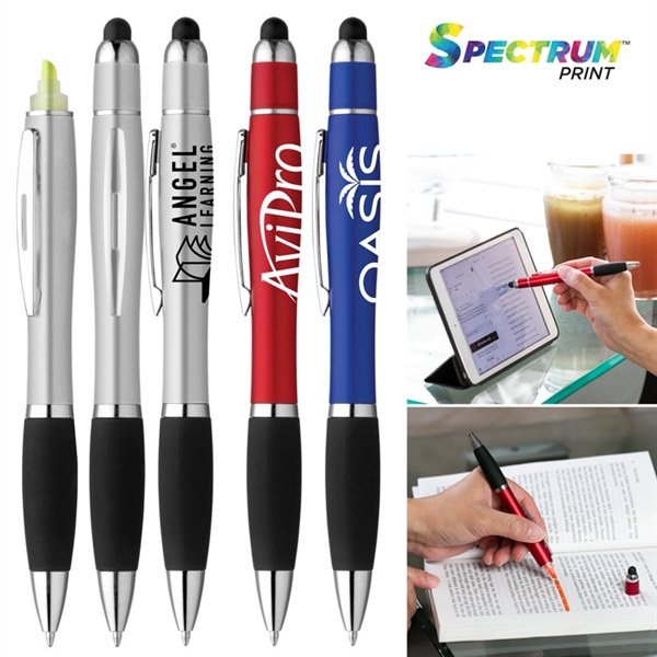 Curvaceous Stylus Cap Highlighter Pen - Curvaceous Stylus Cap Highlighter Pen - Image 0 of 0