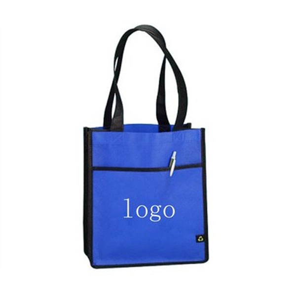 Non-Woven Tote Hand and Shopping Bag with Pocket - Non-Woven Tote Hand and Shopping Bag with Pocket - Image 0 of 0