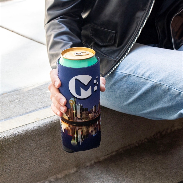 Full Color 24 oz Neoprene Can Cooler