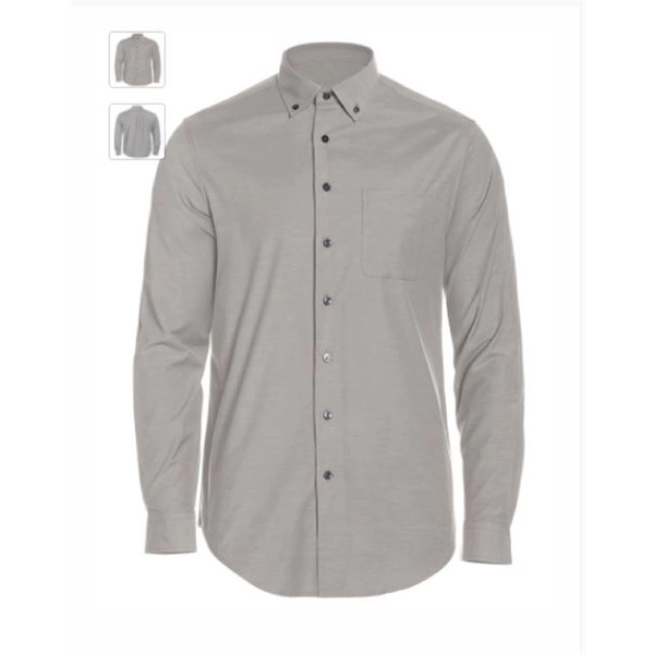 Men's Big & Tall Heathered Woven Shirt - Men's Big & Tall Heathered Woven Shirt - Image 2 of 2