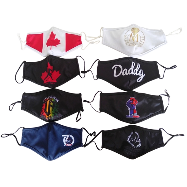 Sprinters 4 Ply Sublimated Reusable Face Mask w/ Carbon Filt - Sprinters 4 Ply Sublimated Reusable Face Mask w/ Carbon Filt - Image 3 of 7