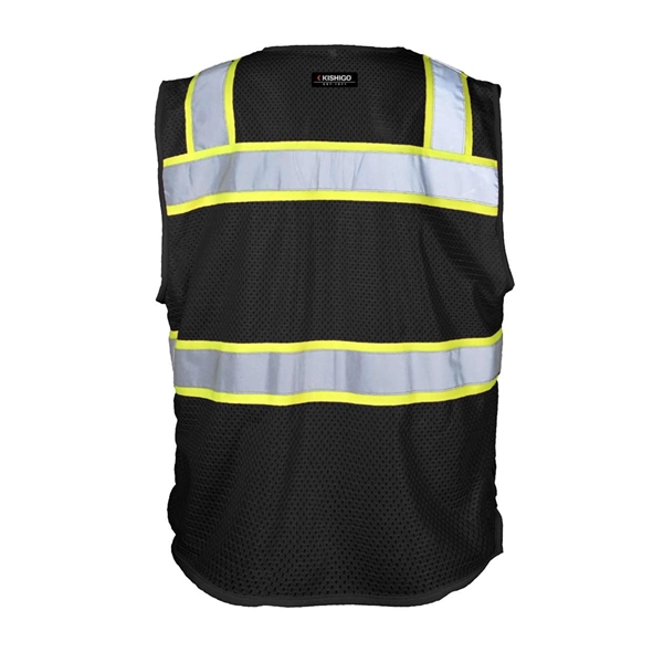 Kishigo EV Series® Enhanced Visibility 3 Pocket Mesh Vest - Kishigo EV Series® Enhanced Visibility 3 Pocket Mesh Vest - Image 2 of 8