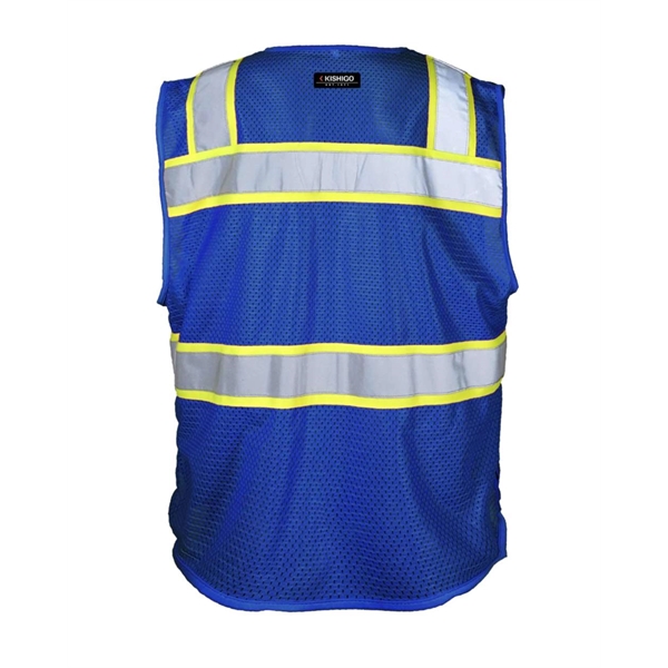 Kishigo EV Series® Enhanced Visibility 3 Pocket Mesh Vest - Kishigo EV Series® Enhanced Visibility 3 Pocket Mesh Vest - Image 8 of 8