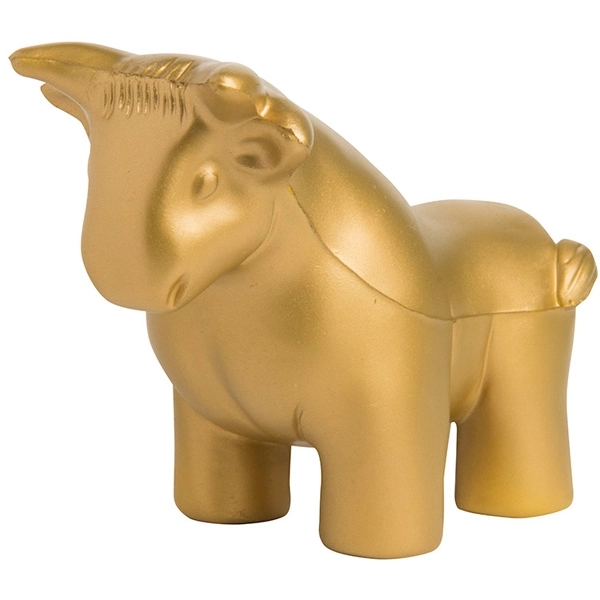 Golden Bull Shaped Stress Reliever