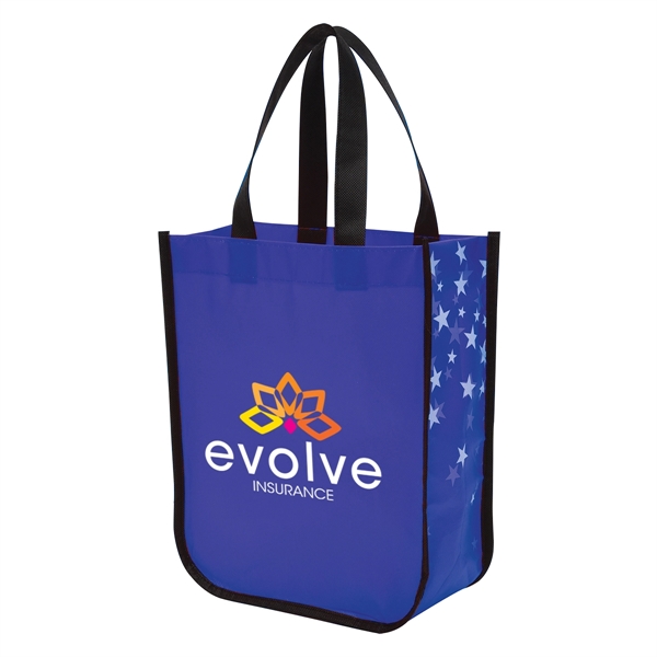Custom Star Struck Lola Laminated Recycled Non-Woven Tote Bag