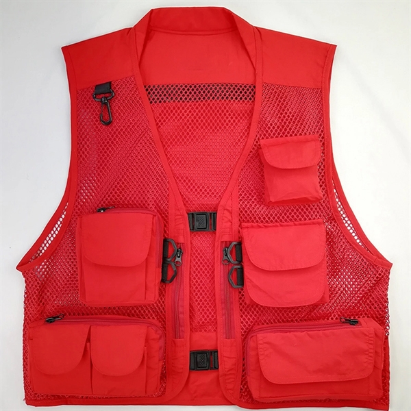 XXL Plus size Lightweight Multi pocket vest - XXL Plus size Lightweight Multi pocket vest - Image 5 of 6