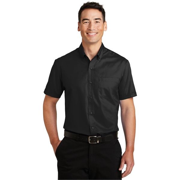 Port Authority Short Sleeve SuperPro Twill Shirt. - Port Authority Short Sleeve SuperPro Twill Shirt. - Image 5 of 40