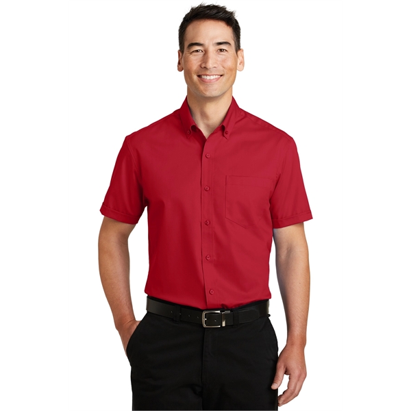 Port Authority Short Sleeve SuperPro Twill Shirt. - Port Authority Short Sleeve SuperPro Twill Shirt. - Image 4 of 40