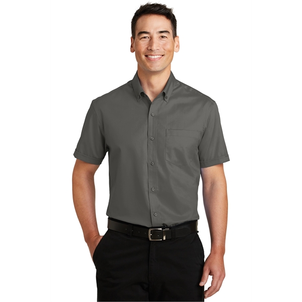 Port Authority Short Sleeve SuperPro Twill Shirt. - Port Authority Short Sleeve SuperPro Twill Shirt. - Image 9 of 40