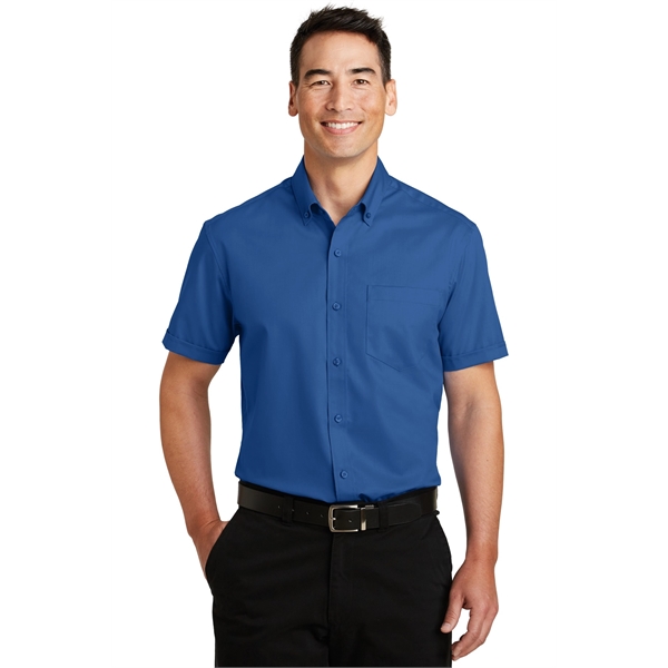 Port Authority Short Sleeve SuperPro Twill Shirt. - Port Authority Short Sleeve SuperPro Twill Shirt. - Image 2 of 40