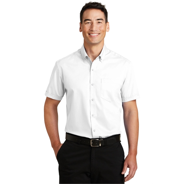 Port Authority Short Sleeve SuperPro Twill Shirt. - Port Authority Short Sleeve SuperPro Twill Shirt. - Image 1 of 40