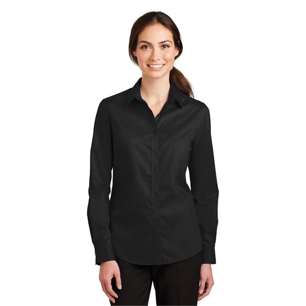 Port Authority Women's SuperPro Twill Shirt. - Port Authority Women's SuperPro Twill Shirt. - Image 6 of 45