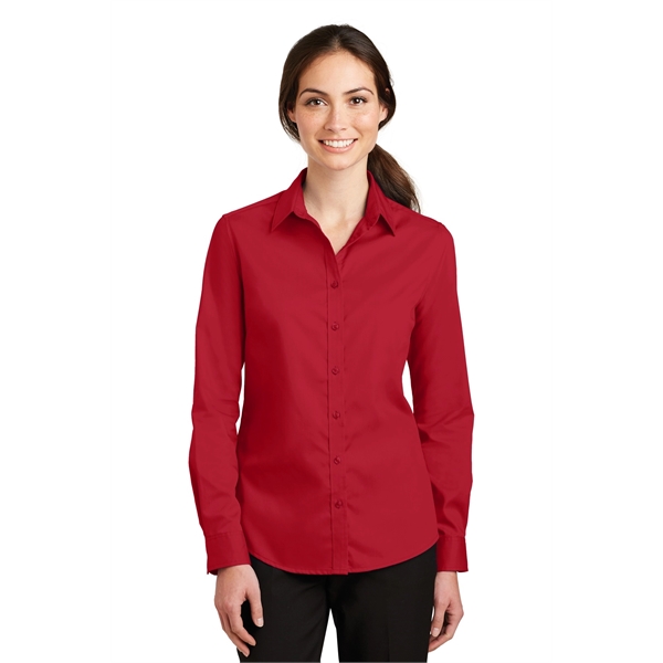 Port Authority Women's SuperPro Twill Shirt. - Port Authority Women's SuperPro Twill Shirt. - Image 4 of 45