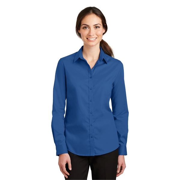 Port Authority Women's SuperPro Twill Shirt. - Port Authority Women's SuperPro Twill Shirt. - Image 3 of 45