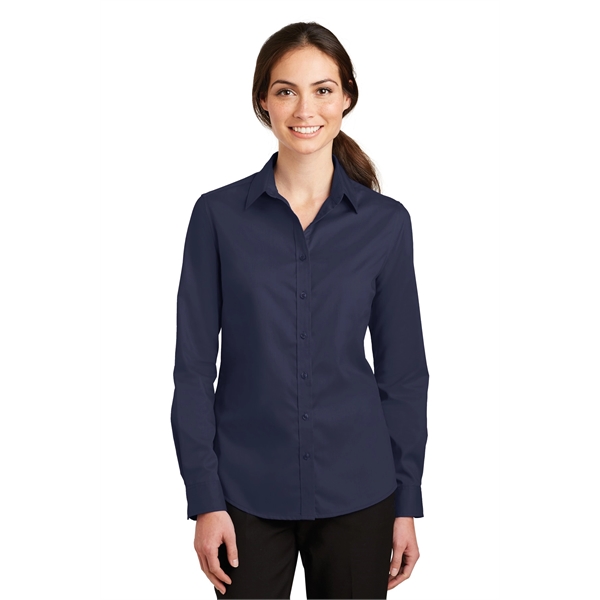 Port Authority Women's SuperPro Twill Shirt. - Port Authority Women's SuperPro Twill Shirt. - Image 2 of 45