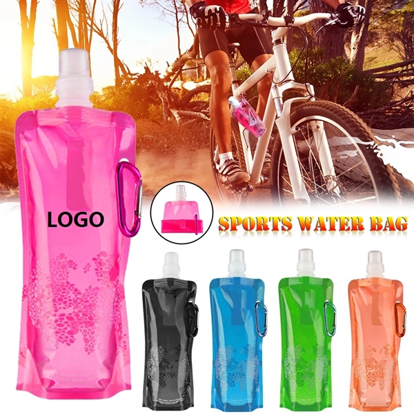 Collapsible Portable Water Bag Pouch Bottle - Collapsible Portable Water Bag Pouch Bottle - Image 1 of 3