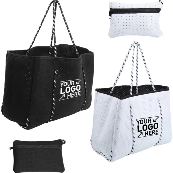 Neoprene Handbag Beach Bag - Neoprene Handbag Beach Bag - Image 4 of 4