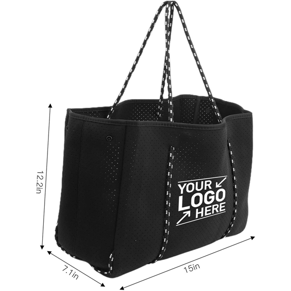Neoprene Handbag Beach Bag - Neoprene Handbag Beach Bag - Image 1 of 4