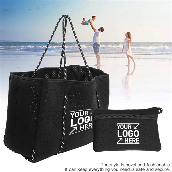 Neoprene Handbag Beach Bag - Neoprene Handbag Beach Bag - Image 2 of 4