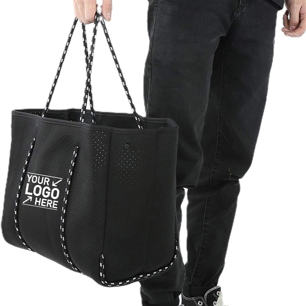 Neoprene Handbag Beach Bag - Neoprene Handbag Beach Bag - Image 3 of 4