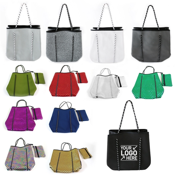 Neoprene Handbag Beach Bag - Neoprene Handbag Beach Bag - Image 0 of 4