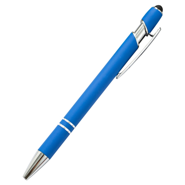 Soft Touch Rubberized Incline Aluminum Stylus Pen - Soft Touch Rubberized Incline Aluminum Stylus Pen - Image 2 of 11