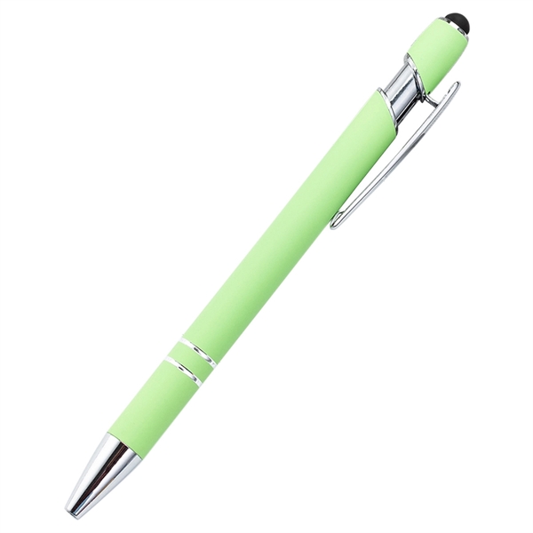 Soft Touch Rubberized Incline Aluminum Stylus Pen - Soft Touch Rubberized Incline Aluminum Stylus Pen - Image 7 of 11