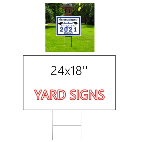 24*18''  Full Color Yard Signs - 24*18''  Full Color Yard Signs - Image 0 of 0