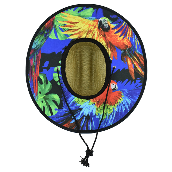 Lifeguard Straw Hat with Full Color Imprint - MOQ 50 - Lifeguard Straw Hat with Full Color Imprint - MOQ 50 - Image 4 of 7