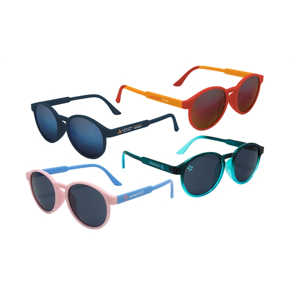 Pantone Matched Retro Round Sunglasses - Pantone Matched Retro Round Sunglasses - Image 9 of 9