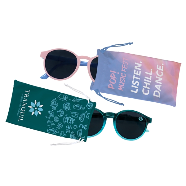 Pantone Matched Retro Round Sunglasses - Pantone Matched Retro Round Sunglasses - Image 1 of 9