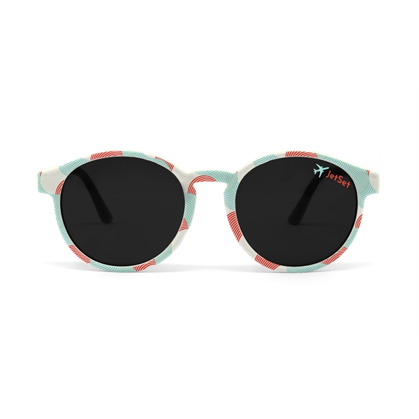 Pantone Matched Retro Round Sunglasses - Pantone Matched Retro Round Sunglasses - Image 5 of 9