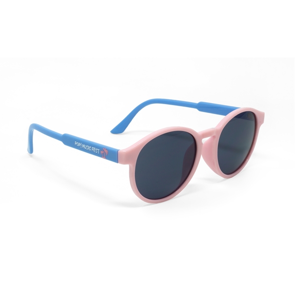 Pantone Matched Retro Round Sunglasses - Pantone Matched Retro Round Sunglasses - Image 6 of 9